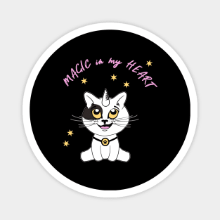 Magic in my heart | Caticorn Trending Magnet